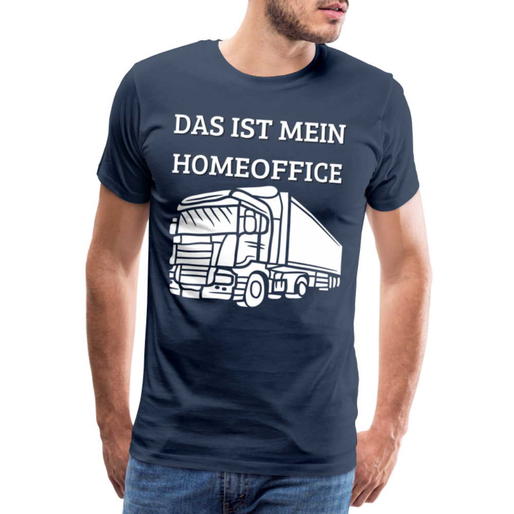 Männer Premium T-Shirt - LKW Homeoffice - Navy