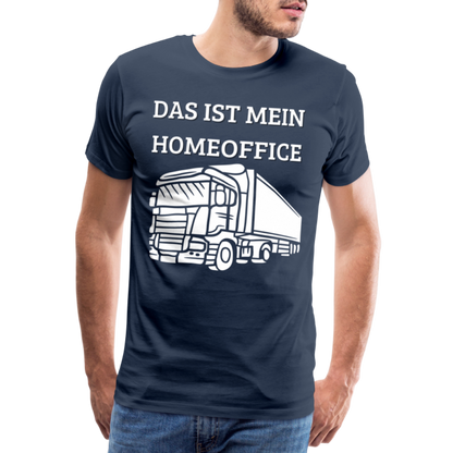 Männer Premium T-Shirt - LKW Homeoffice - Navy