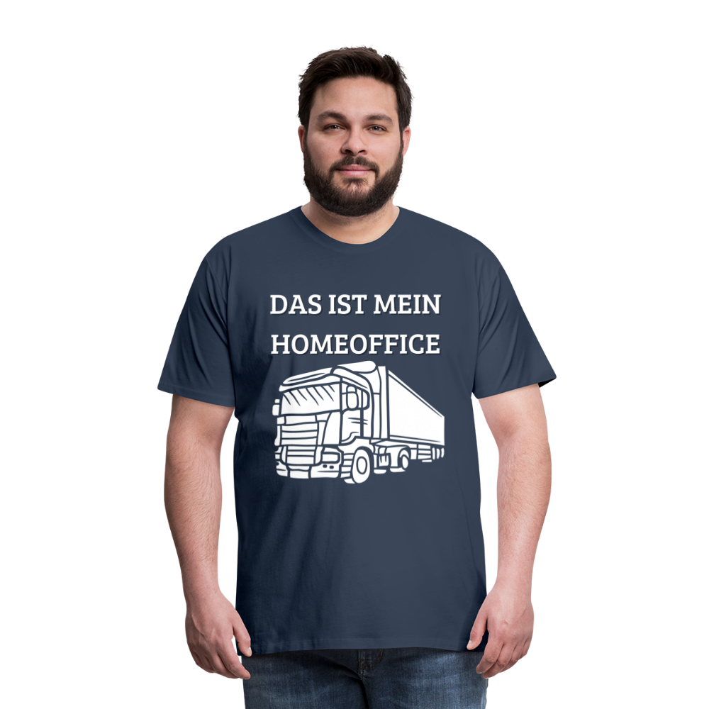 Männer Premium T-Shirt - LKW Homeoffice - Navy