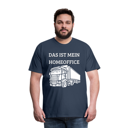 Männer Premium T-Shirt - LKW Homeoffice - Navy