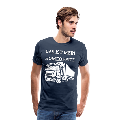 Männer Premium T-Shirt - LKW Homeoffice - Navy