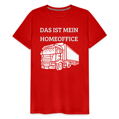 Männer Premium T-Shirt - LKW Homeoffice - Rot