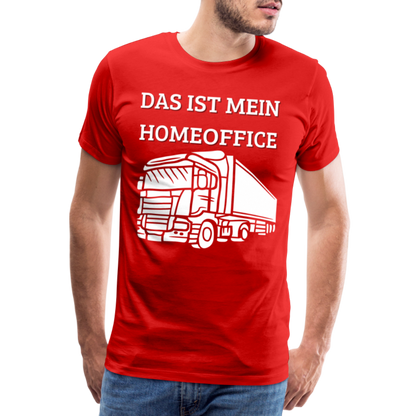 Männer Premium T-Shirt - LKW Homeoffice - Rot