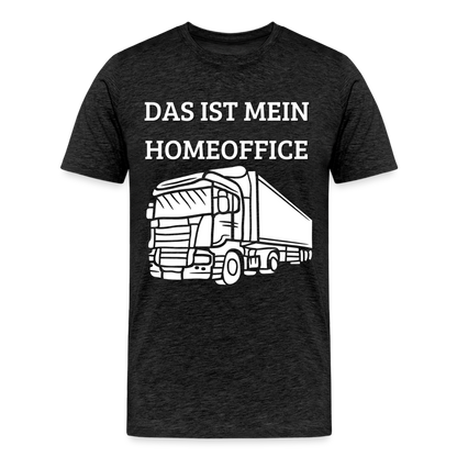 Männer Premium T-Shirt - LKW Homeoffice - Anthrazit