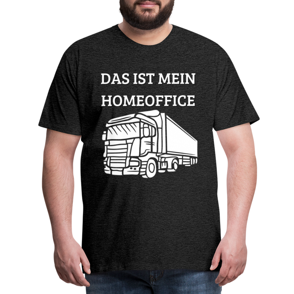 Männer Premium T-Shirt - LKW Homeoffice - Anthrazit