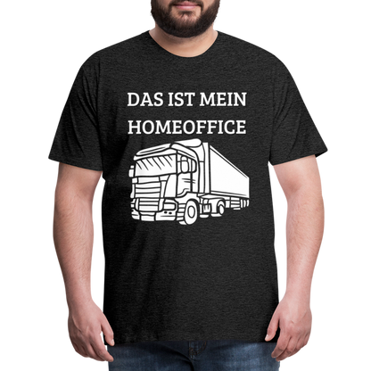 Männer Premium T-Shirt - LKW Homeoffice - Anthrazit