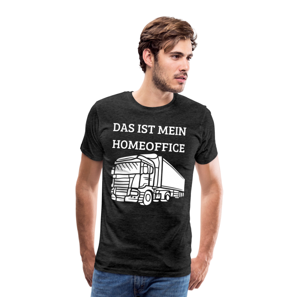 Männer Premium T-Shirt - LKW Homeoffice - Anthrazit