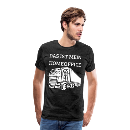 Männer Premium T-Shirt - LKW Homeoffice - Anthrazit