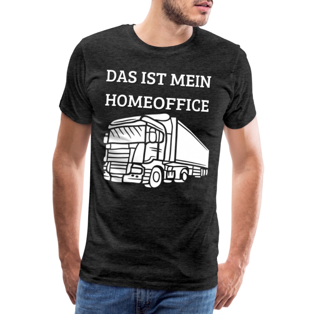 Männer Premium T-Shirt - LKW Homeoffice - Anthrazit