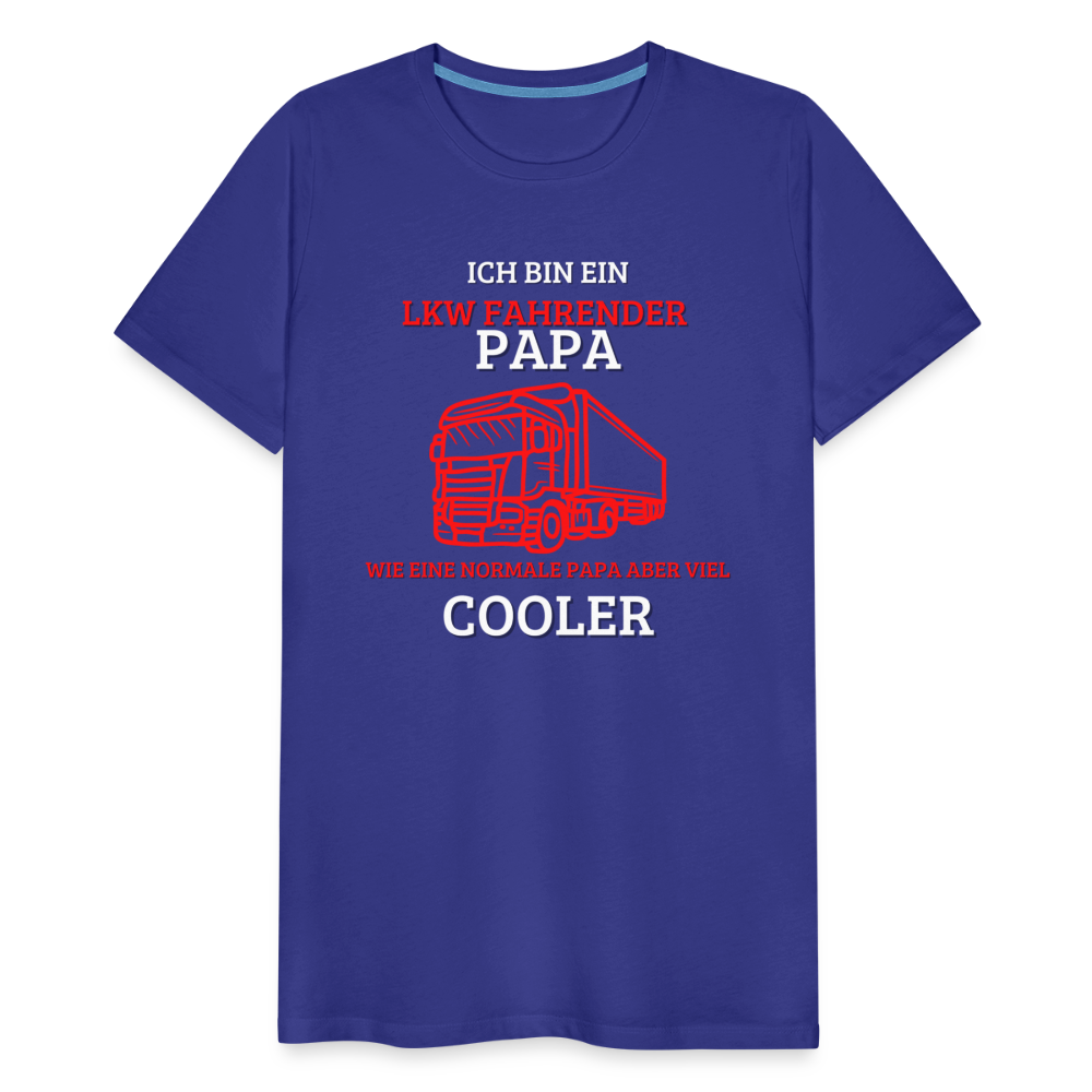 Männer Premium T-Shirt - LKW Cooler Papa - Königsblau