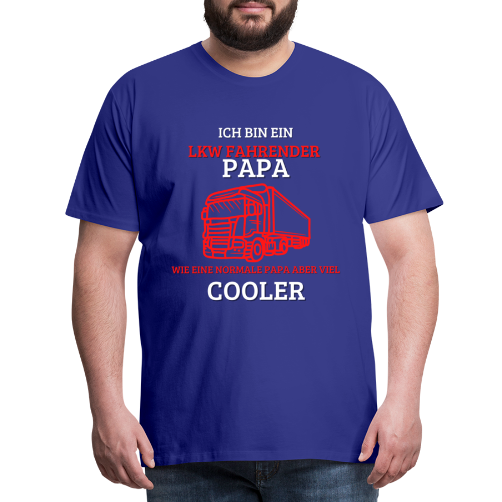 Männer Premium T-Shirt - LKW Cooler Papa - Königsblau