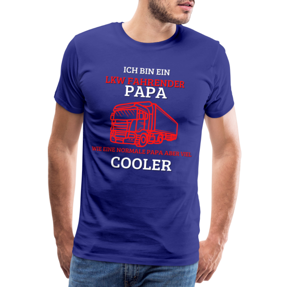 Männer Premium T-Shirt - LKW Cooler Papa - Königsblau