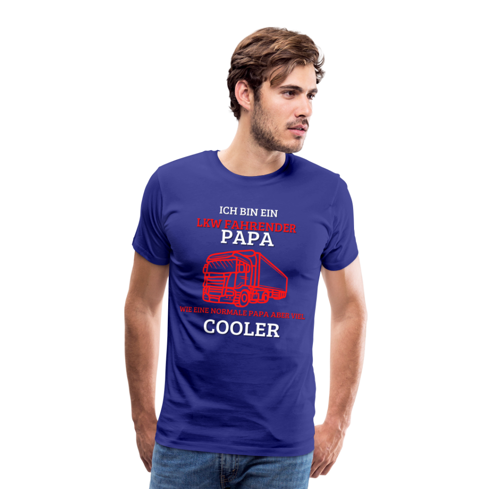 Männer Premium T-Shirt - LKW Cooler Papa - Königsblau