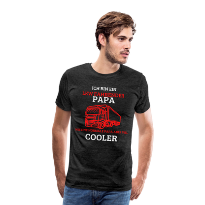 Männer Premium T-Shirt - LKW Cooler Papa - Anthrazit