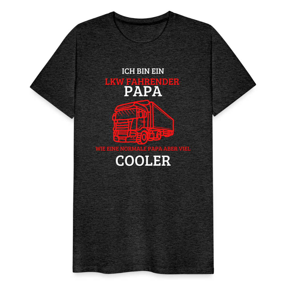 Männer Premium T-Shirt - LKW Cooler Papa - Anthrazit