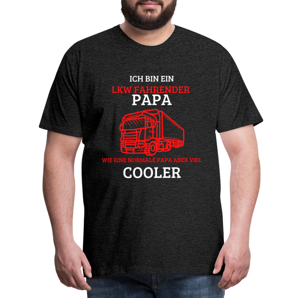 Männer Premium T-Shirt - LKW Cooler Papa - Anthrazit