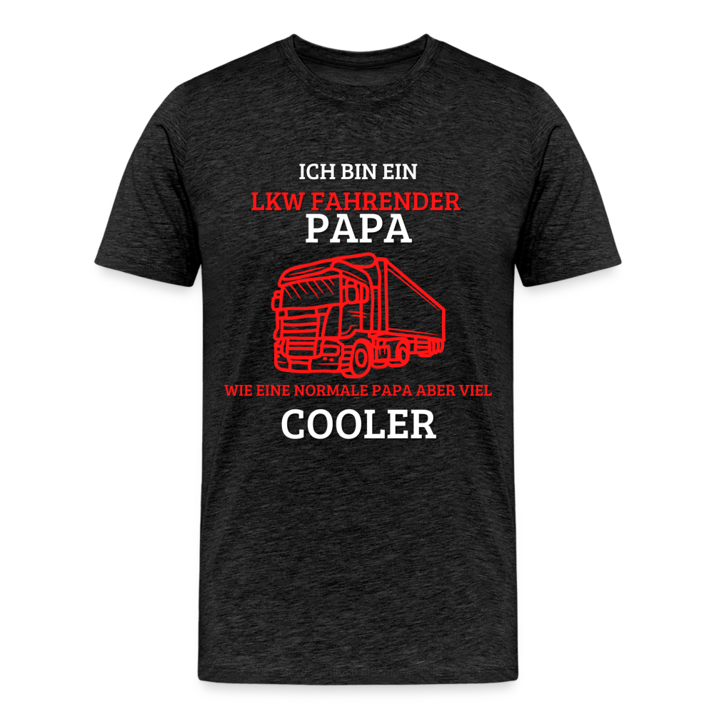 Männer Premium T-Shirt - LKW Cooler Papa - Anthrazit