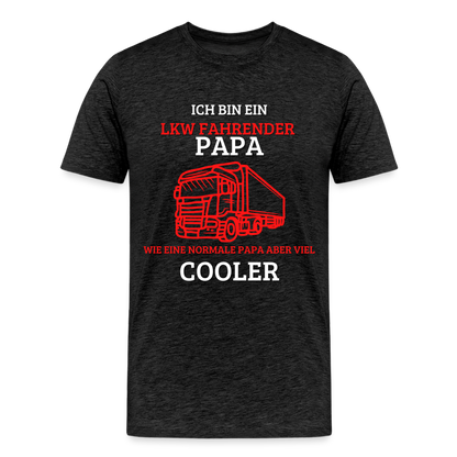 Männer Premium T-Shirt - LKW Cooler Papa - Anthrazit