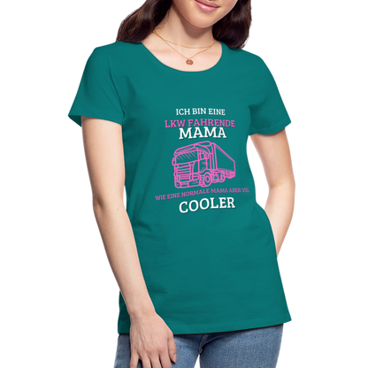 Frauen Premium T-Shirt - LKW Coole Mama - Divablau