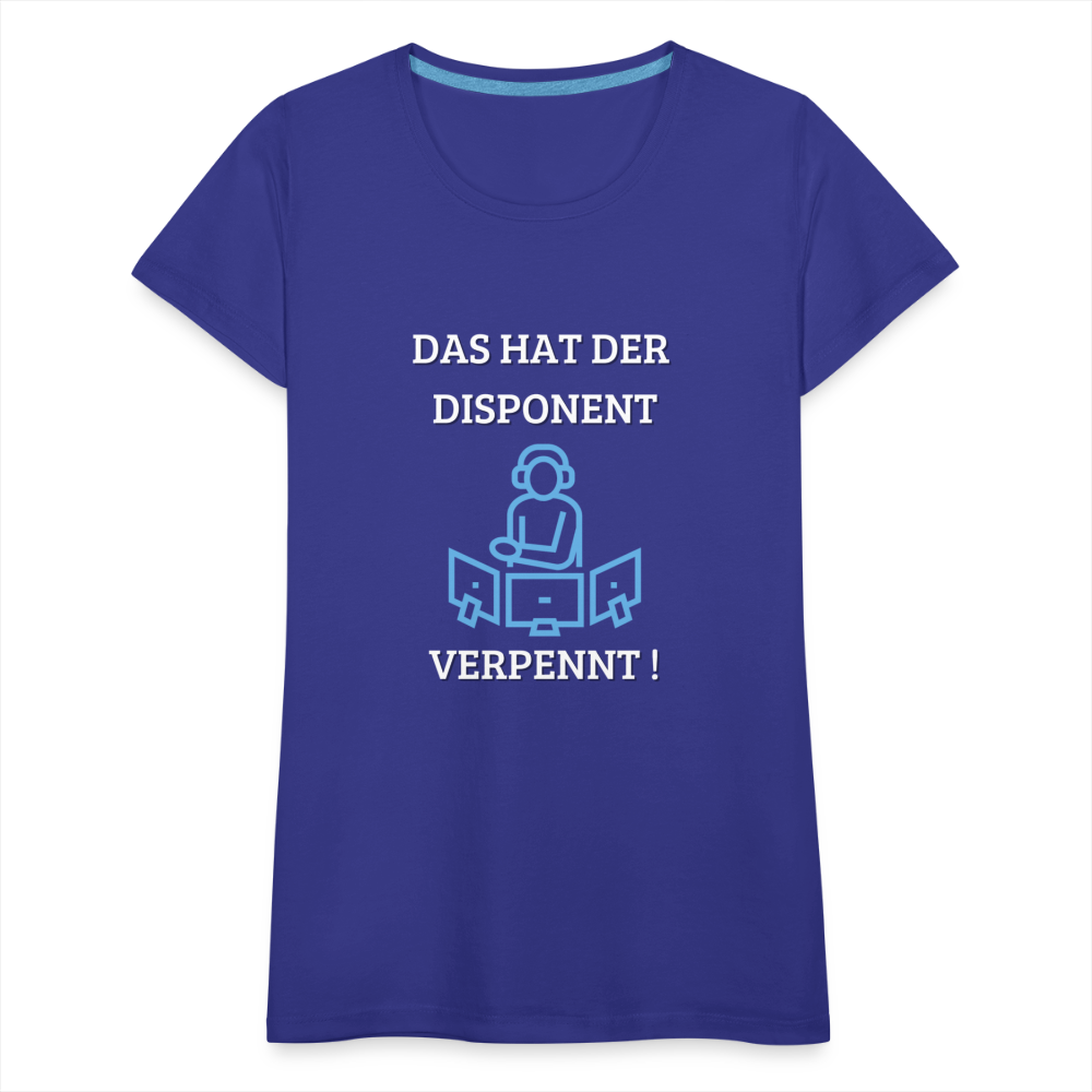 Frauen Premium T-Shirt - LKW Dispo - Königsblau