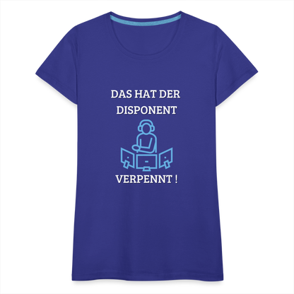 Frauen Premium T-Shirt - LKW Dispo - Königsblau