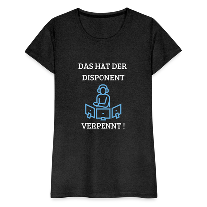 Frauen Premium T-Shirt - LKW Dispo - Anthrazit