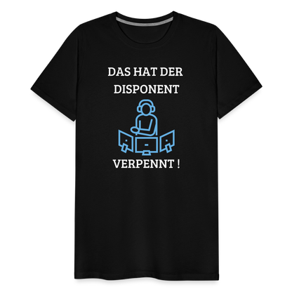 Männer Premium T-Shirt - LKW Dispo - Schwarz