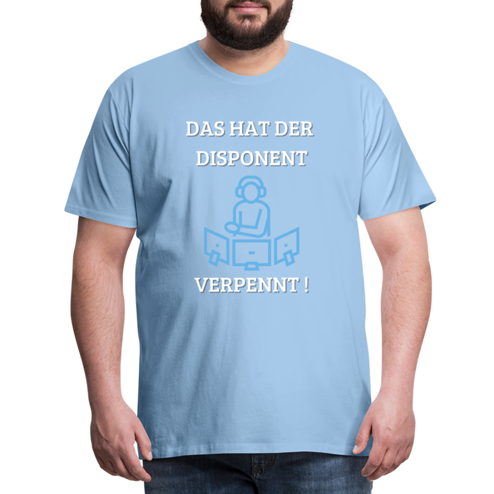 Männer Premium T-Shirt - LKW Dispo - Sky