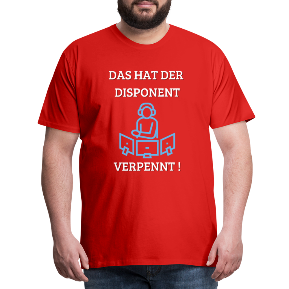 Männer Premium T-Shirt - LKW Dispo - Rot