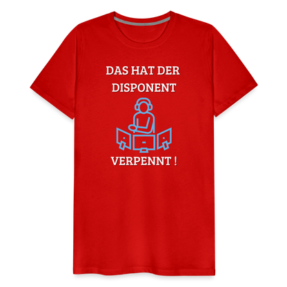 Männer Premium T-Shirt - LKW Dispo - Rot