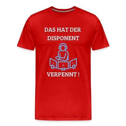 Männer Premium T-Shirt - LKW Dispo - Rot