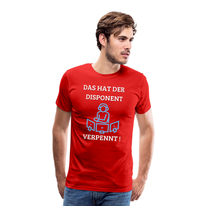 Männer Premium T-Shirt - LKW Dispo - Rot