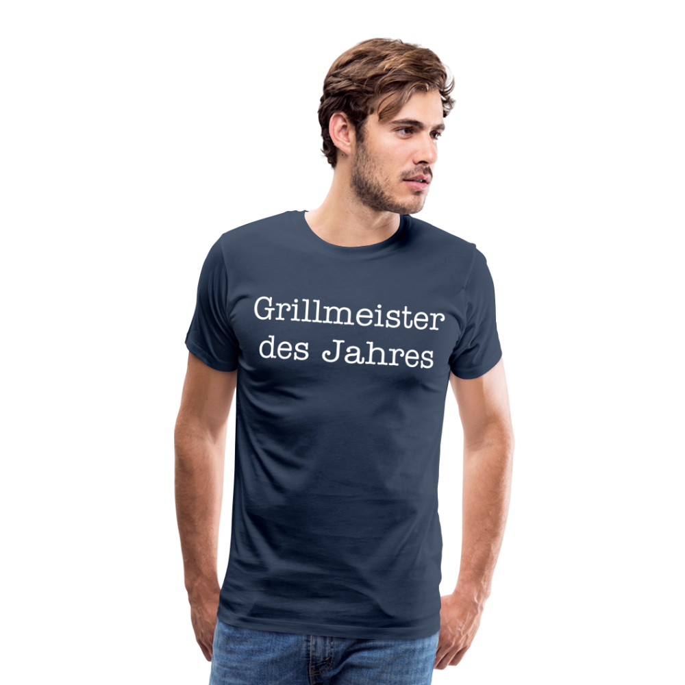 Männer Premium T-Shirt Grillmeister des Jahres - Navy