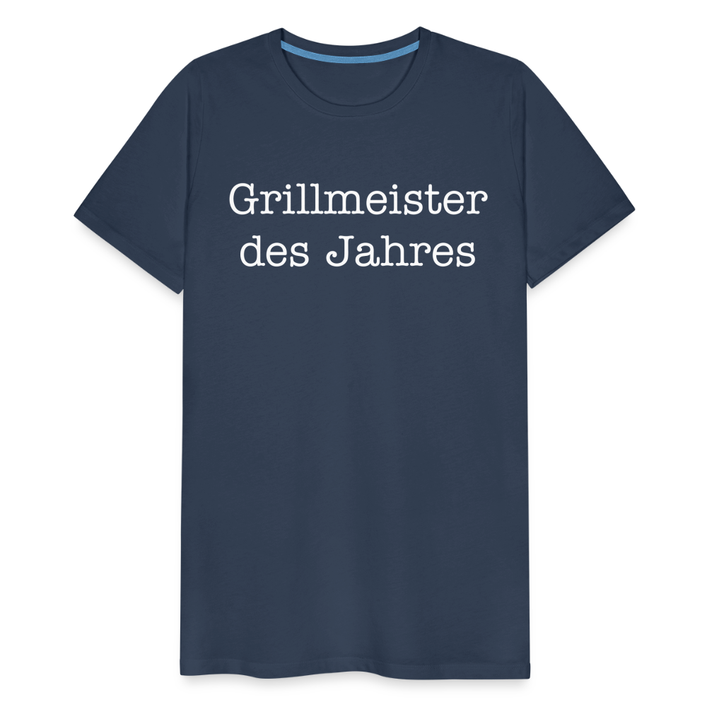 Männer Premium T-Shirt Grillmeister des Jahres - Navy