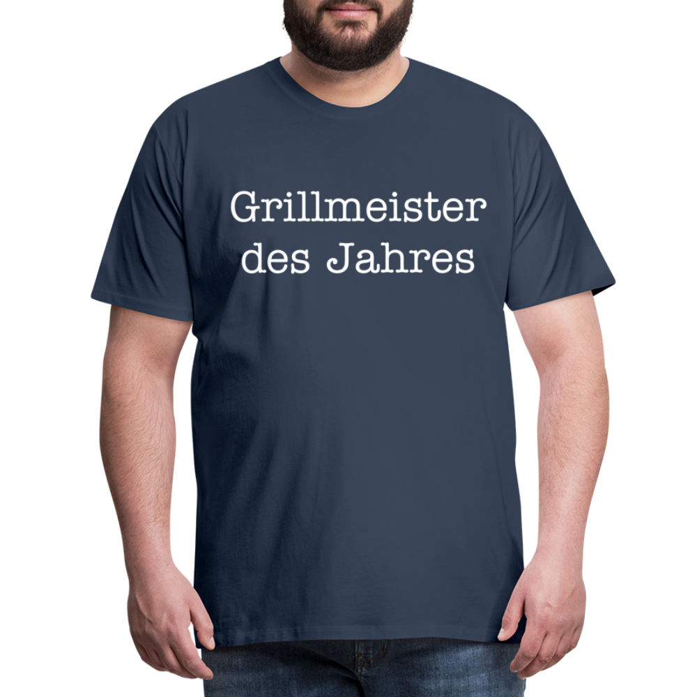 Männer Premium T-Shirt Grillmeister des Jahres - Navy