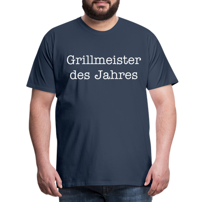 Männer Premium T-Shirt Grillmeister des Jahres - Navy