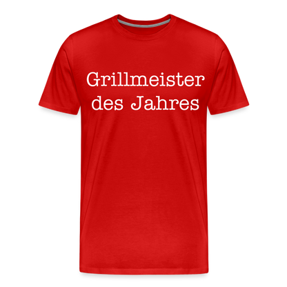 Männer Premium T-Shirt Grillmeister des Jahres - Rot