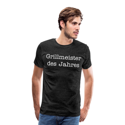 Männer Premium T-Shirt Grillmeister des Jahres - Anthrazit