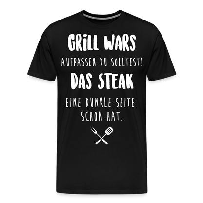 Männer Premium T-Shirt Grill WARS - Schwarz