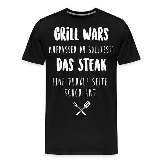 Männer Premium T-Shirt Grill WARS - Schwarz