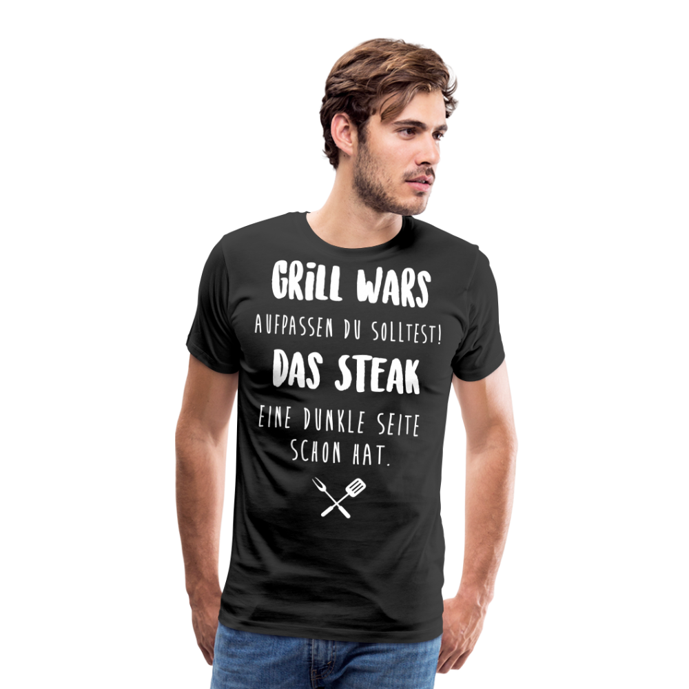 Männer Premium T-Shirt Grill WARS - Schwarz