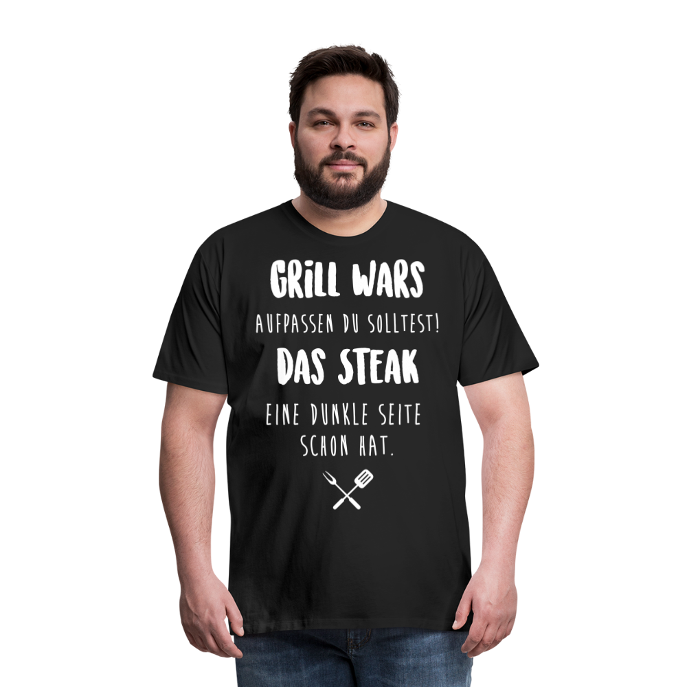 Männer Premium T-Shirt Grill WARS - Schwarz