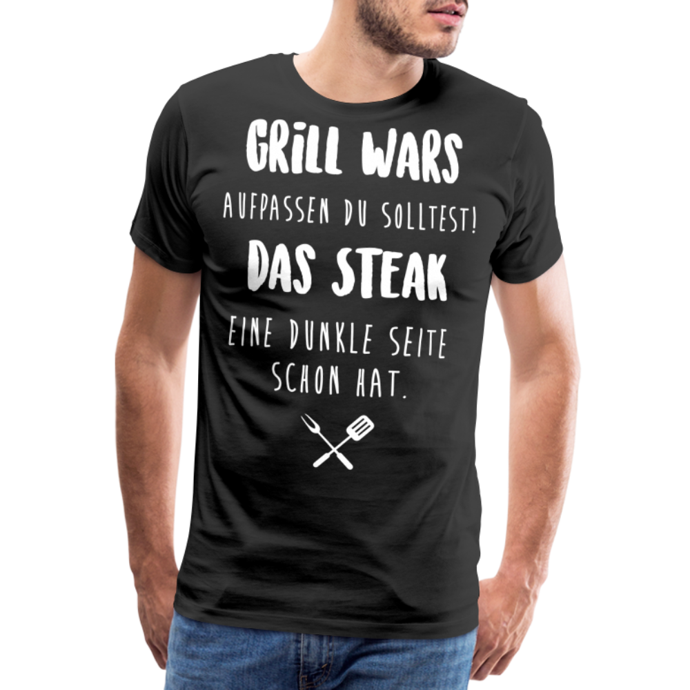 Männer Premium T-Shirt Grill WARS - Schwarz