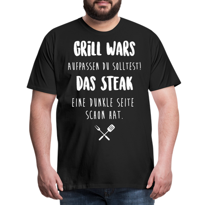 Männer Premium T-Shirt Grill WARS - Schwarz