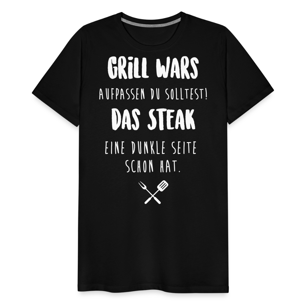 Männer Premium T-Shirt Grill WARS - Schwarz