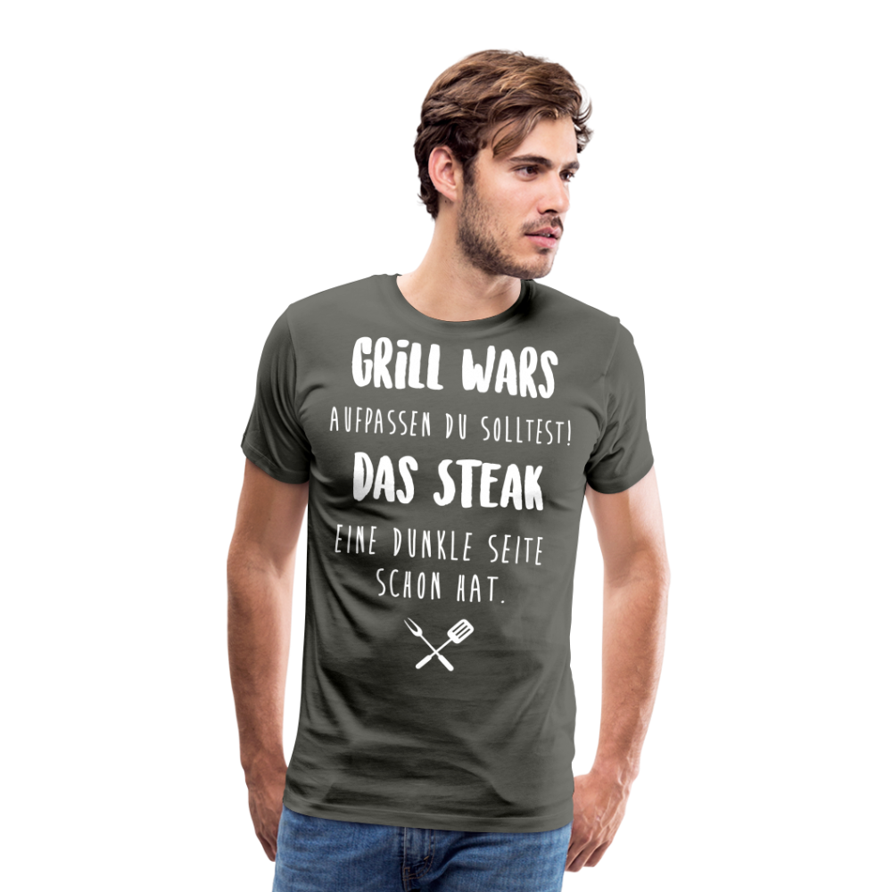 Männer Premium T-Shirt Grill WARS - Asphalt