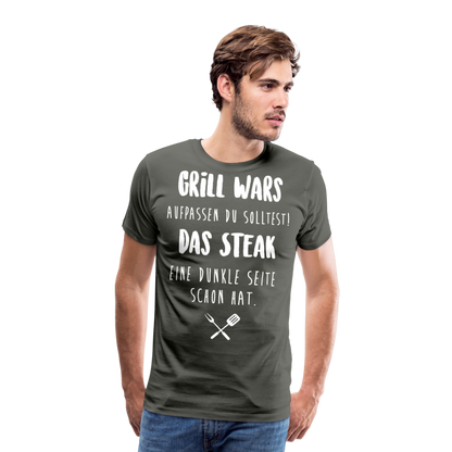 Männer Premium T-Shirt Grill WARS - Asphalt