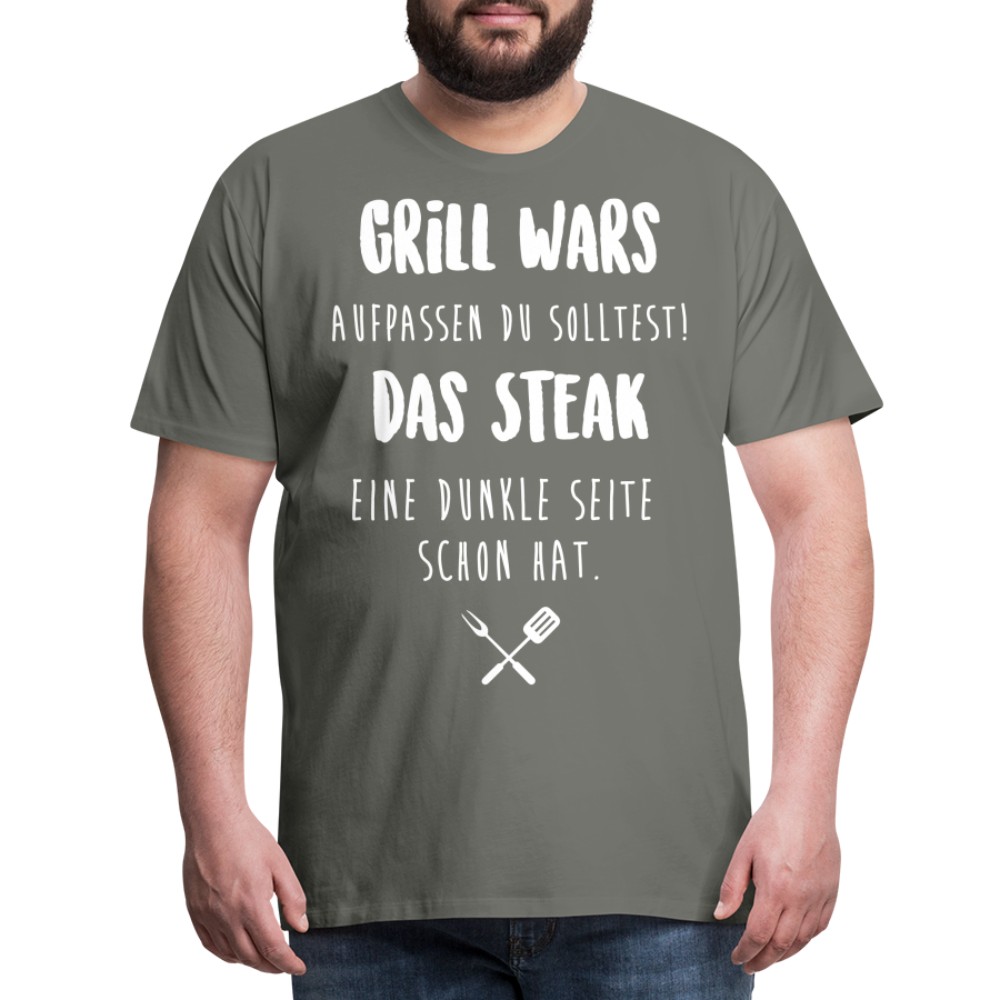 Männer Premium T-Shirt Grill WARS - Asphalt