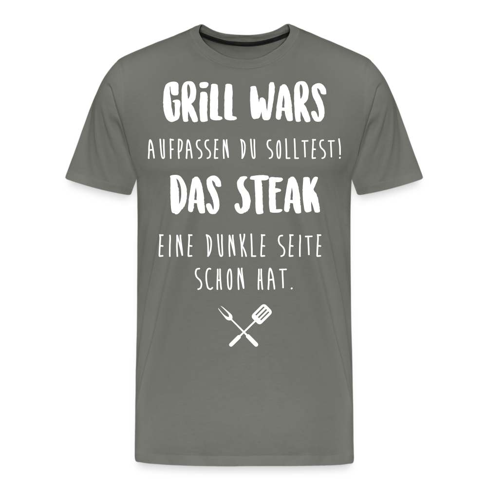 Männer Premium T-Shirt Grill WARS - Asphalt