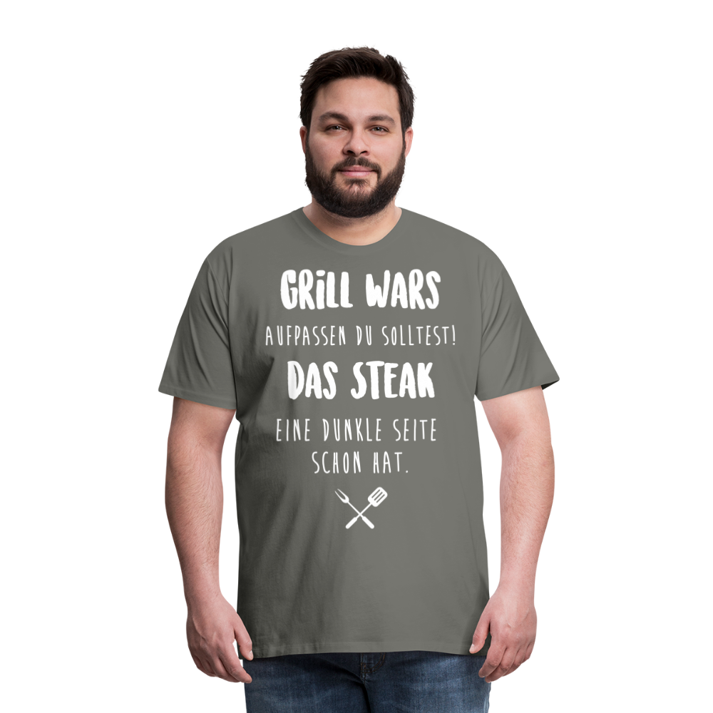 Männer Premium T-Shirt Grill WARS - Asphalt